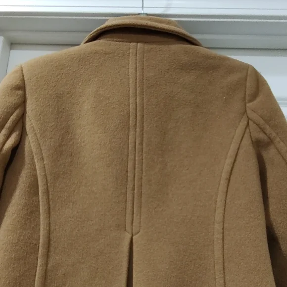 Land's End Tan Pea Coat for Women - Picture 8 of 10